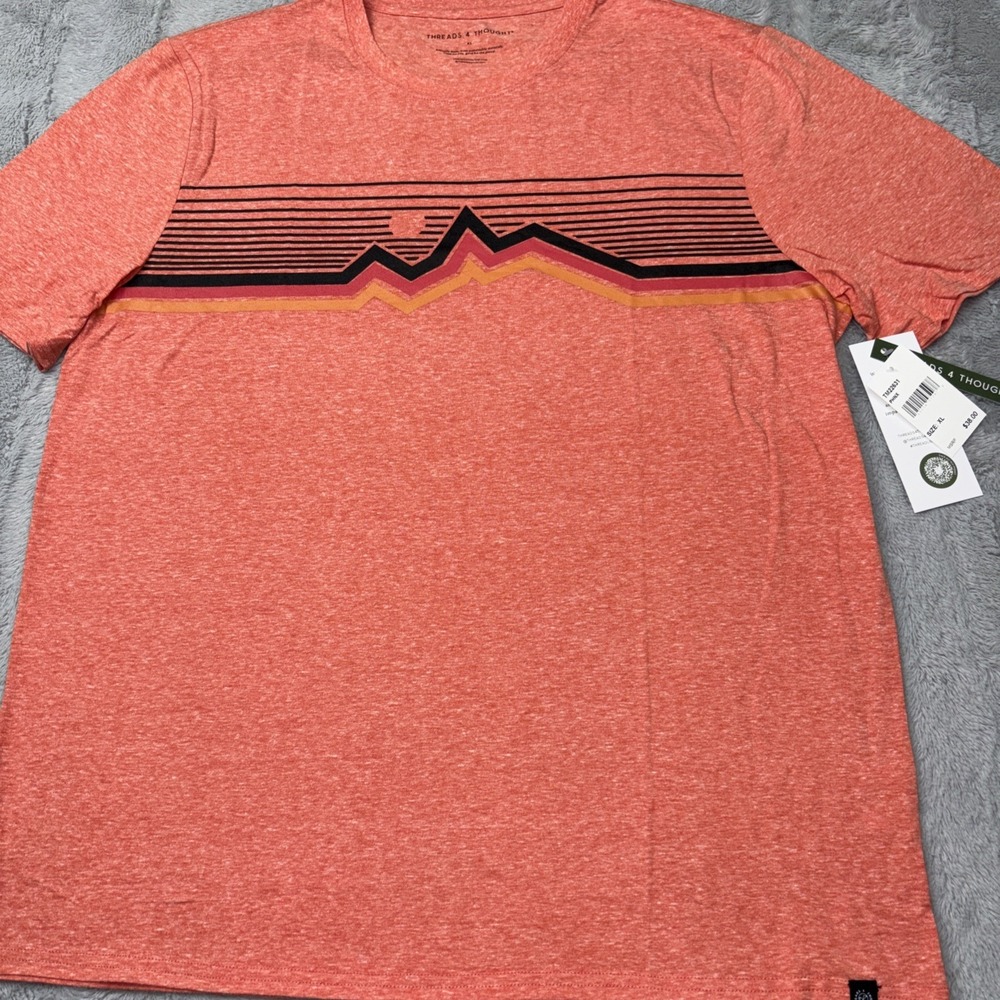 NWT Threads 4 Thought coral pink graphic‎ t-shirt XL TM22631